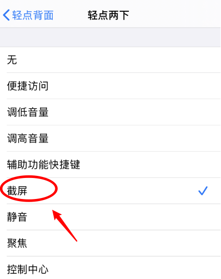 青原苹果手机维修分享iPhone12如何启用双击截屏 